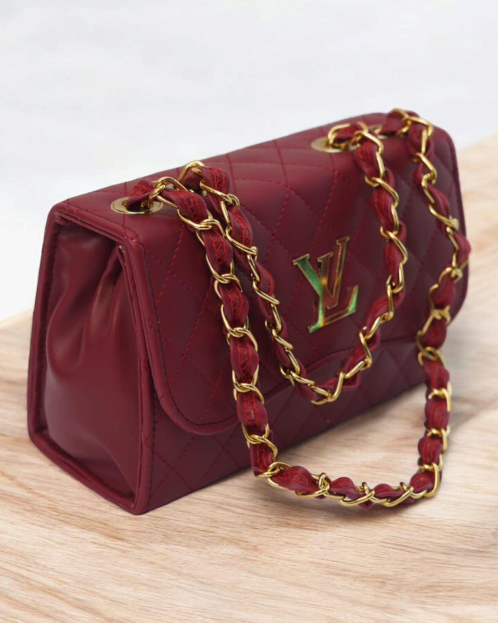 Maroon Solid Sling Bag