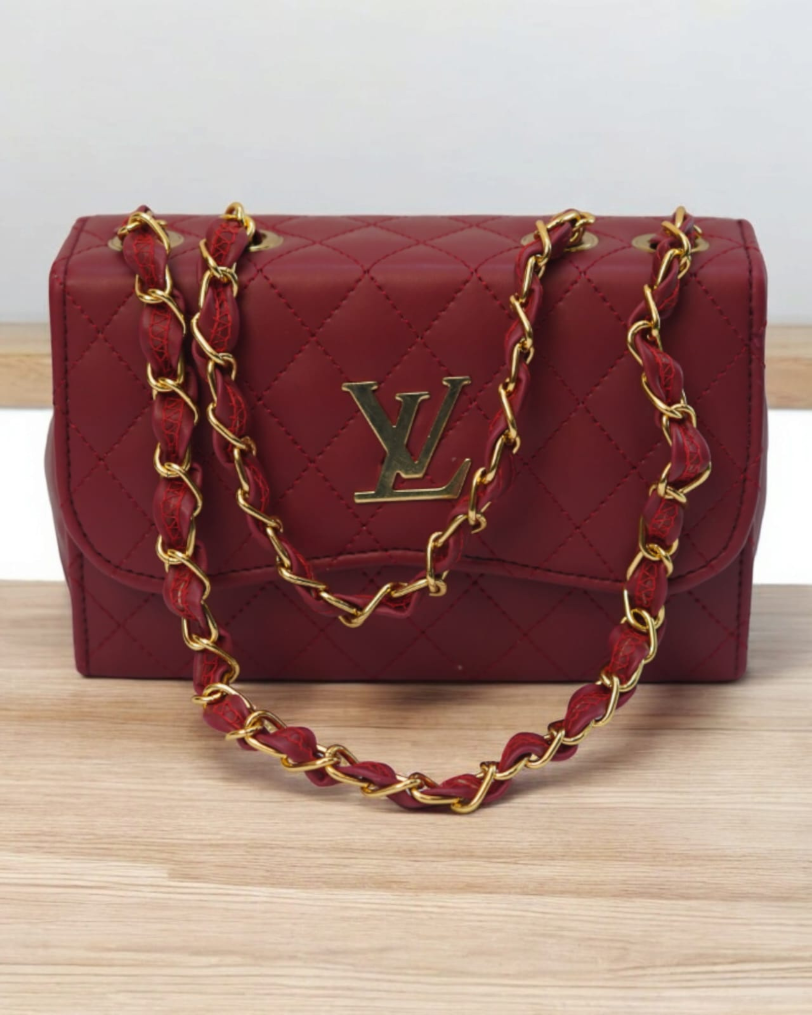 Maroon Solid Sling Bag