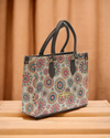 Women's Multi Circle Printed Tote Bag