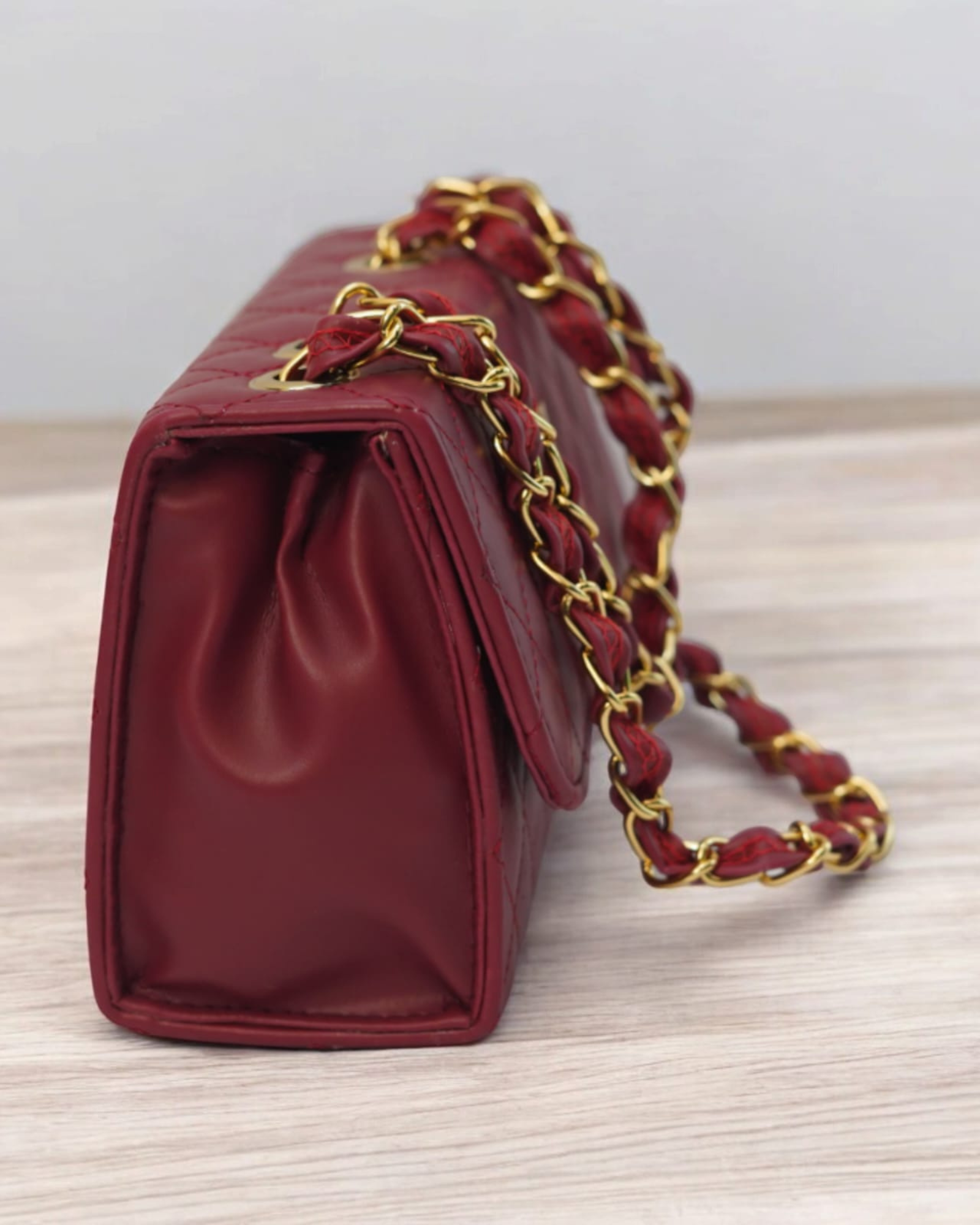 Maroon Solid Sling Bag