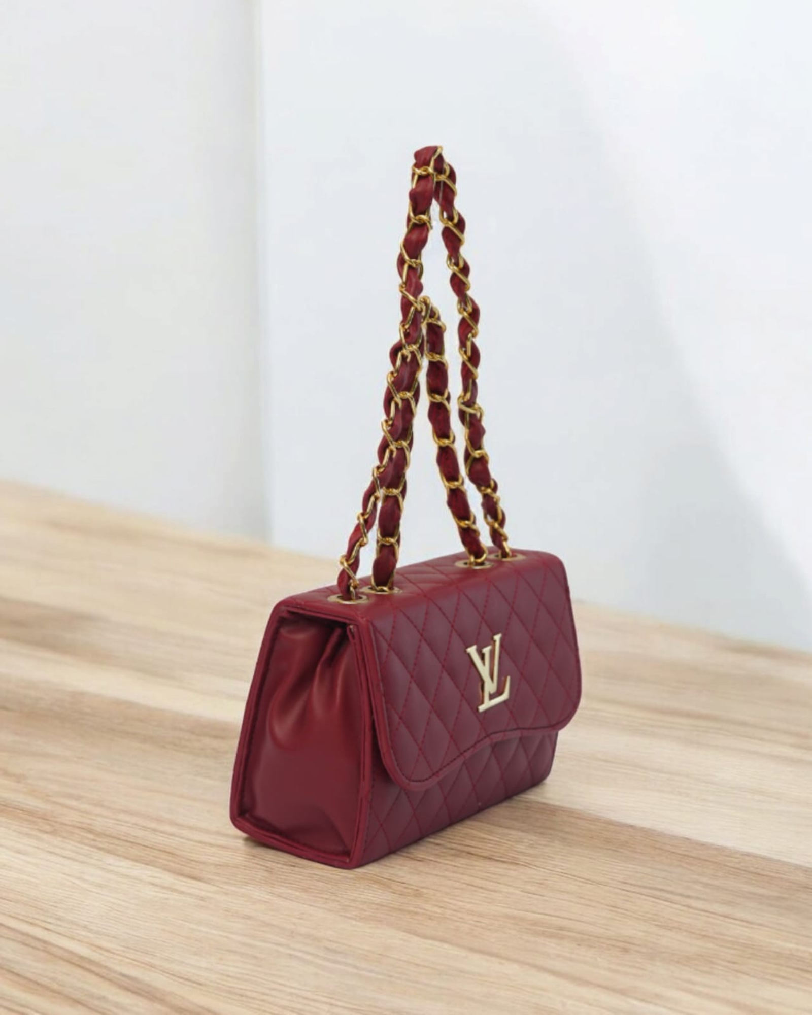 Maroon Solid Sling Bag