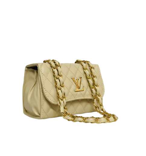 Women's Beige Solid Sling Bag