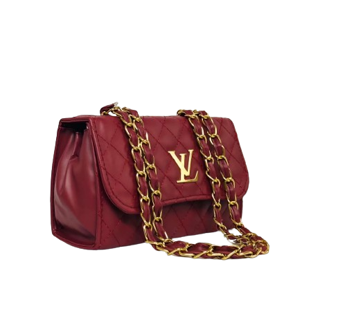 Maroon Solid Sling Bag