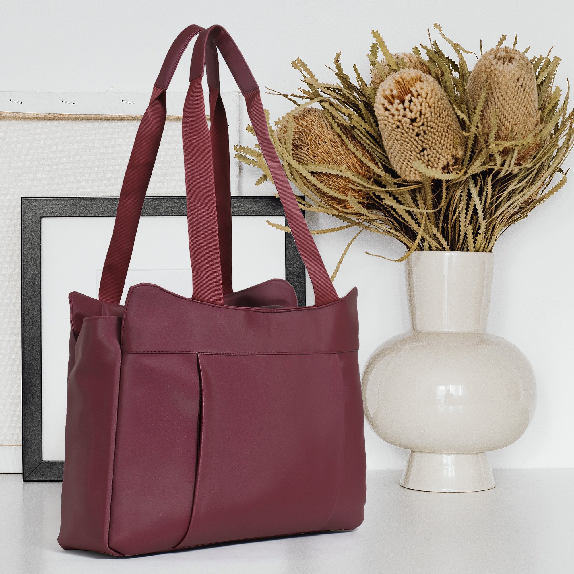 Maroon Tote Bag for Women