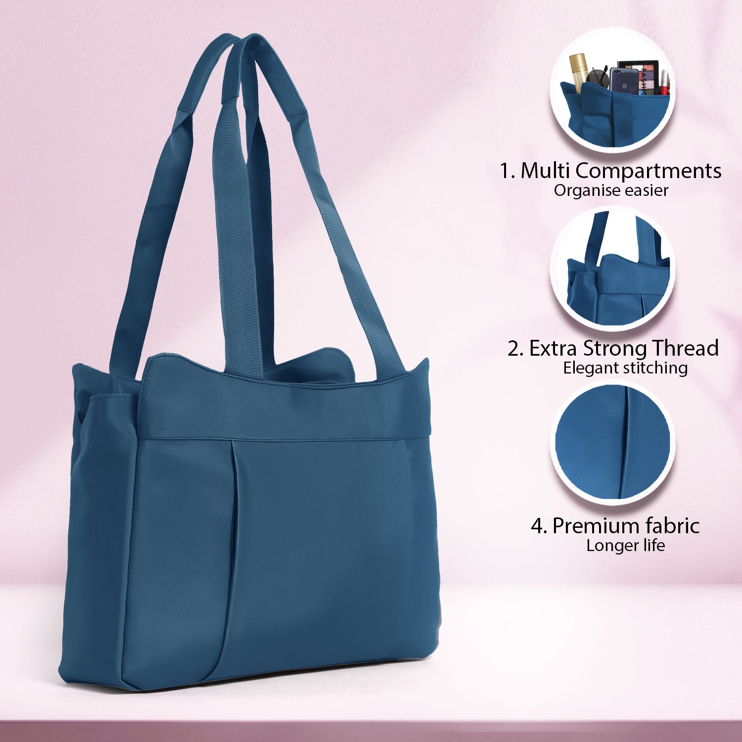 Teal Tote Bag for Women