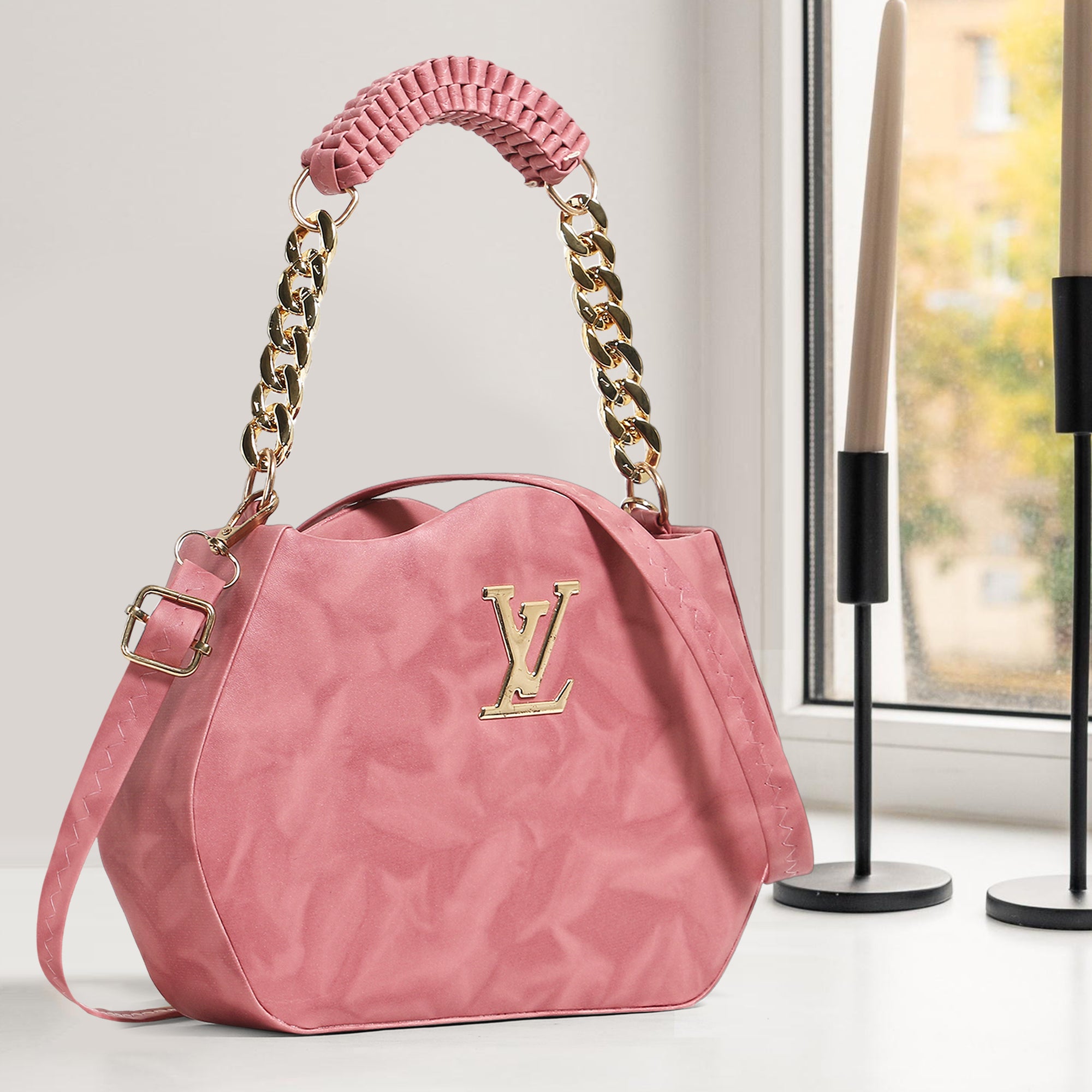 Peach sling bag LV