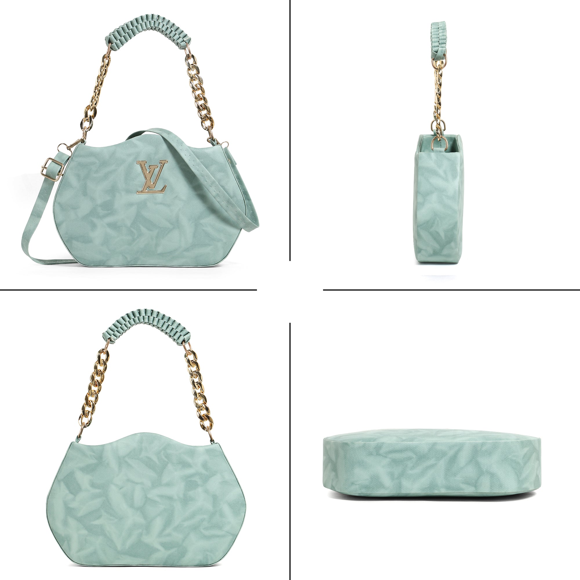 Green sling bag LV