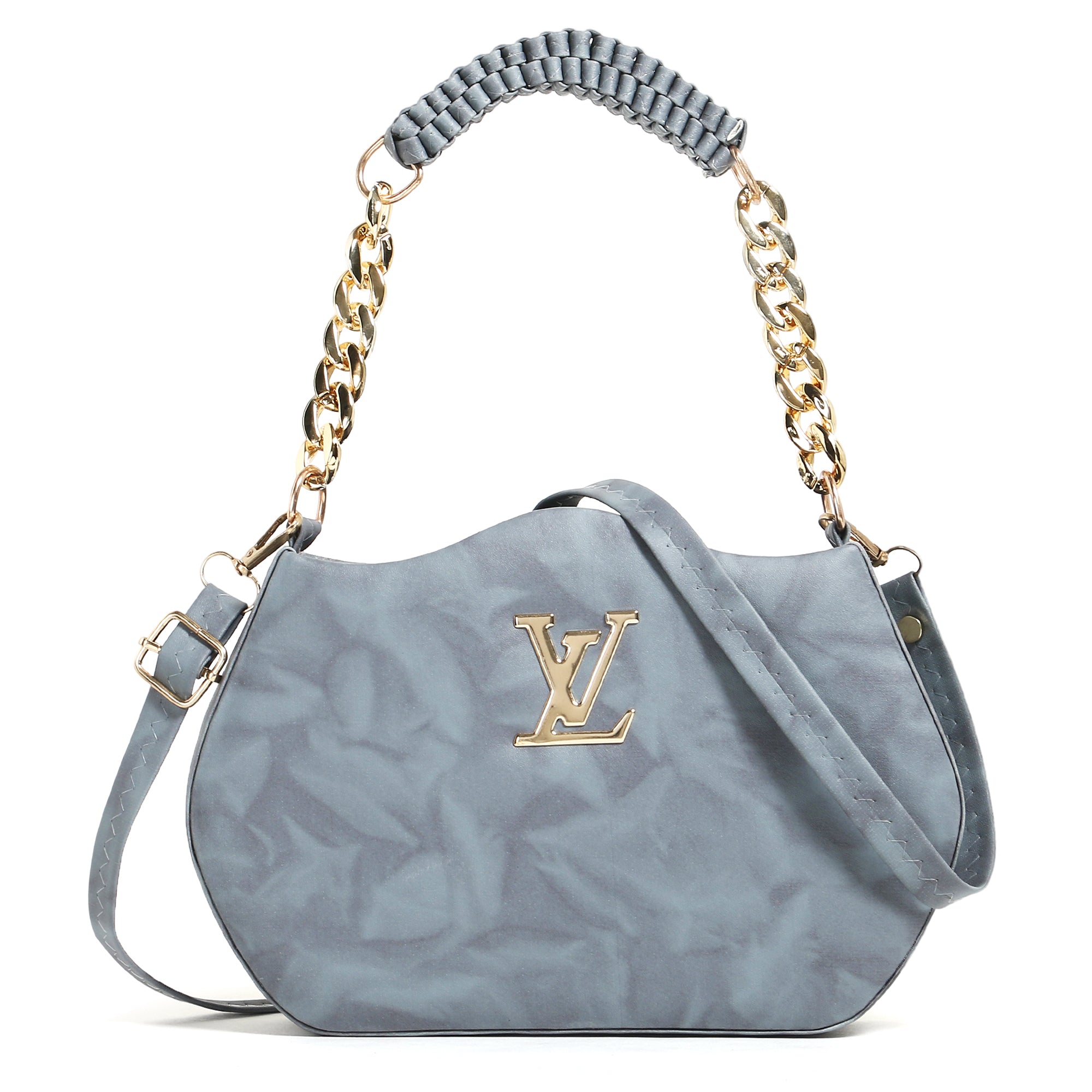 Grey sling bag LV