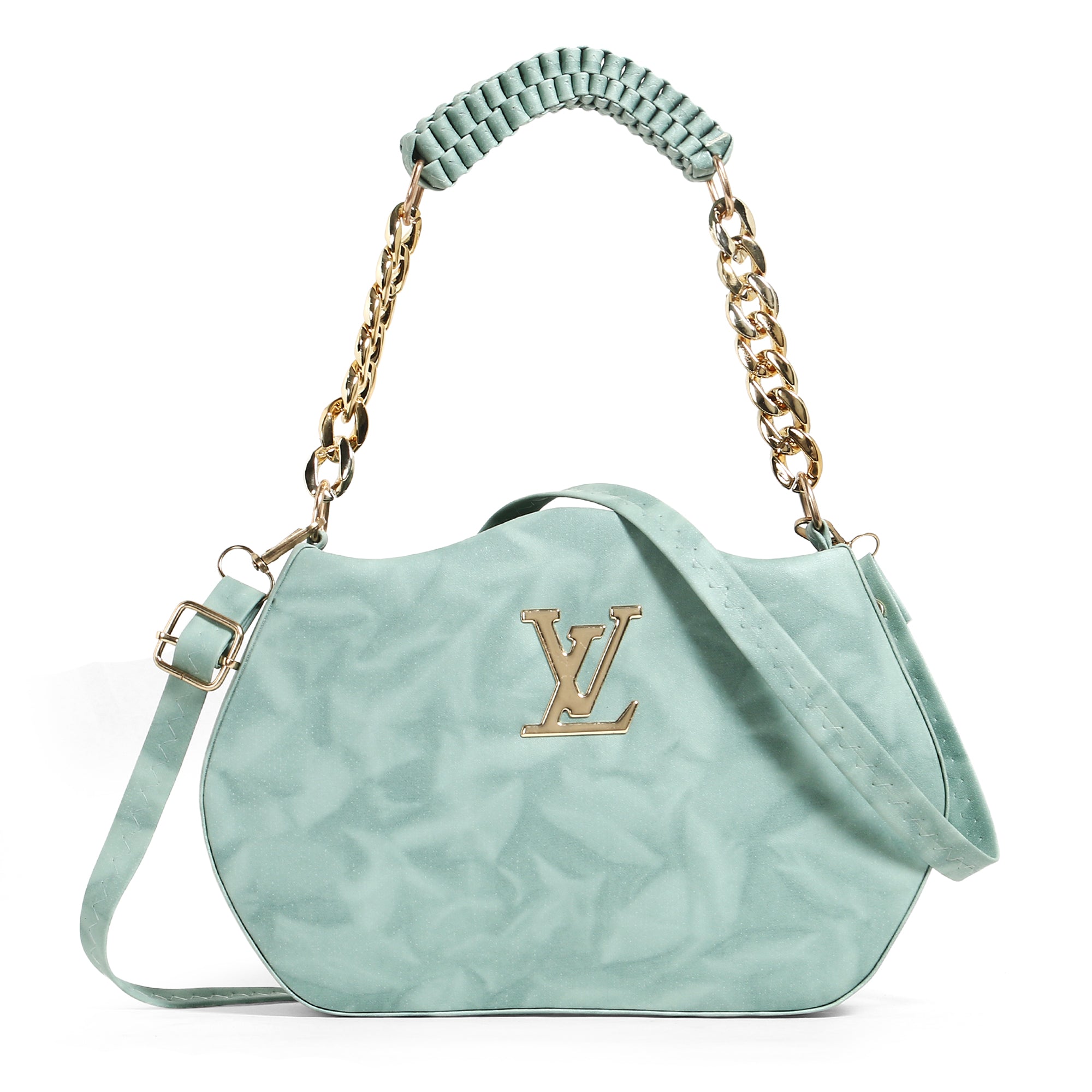 Green sling bag LV