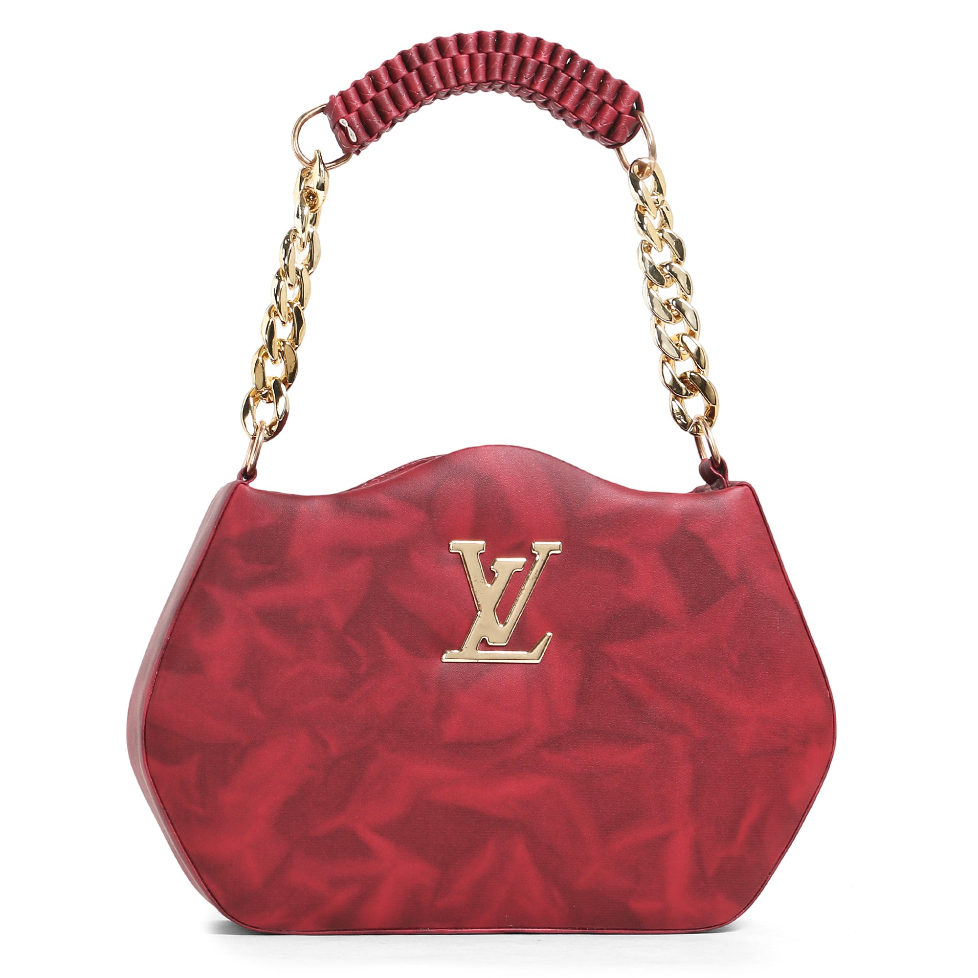 Maroon sling bag LV