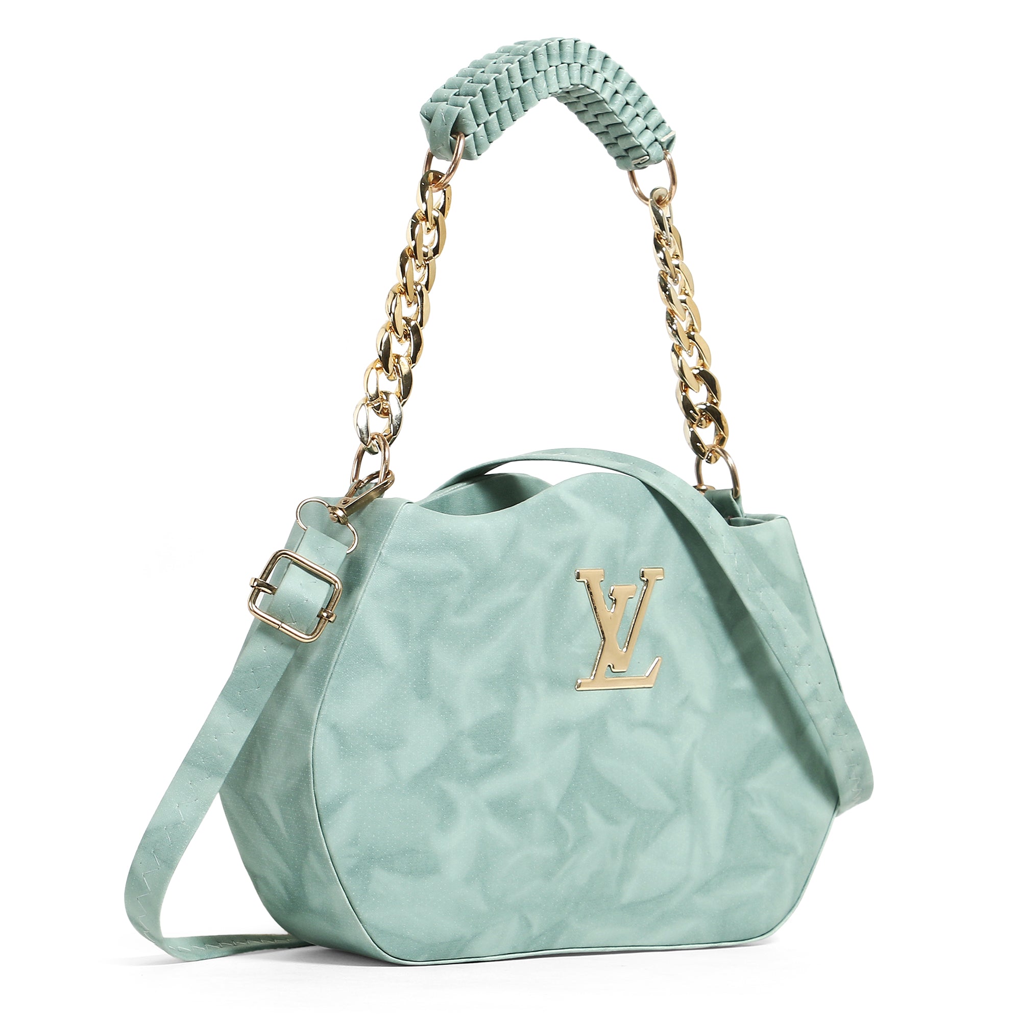 Green sling bag LV