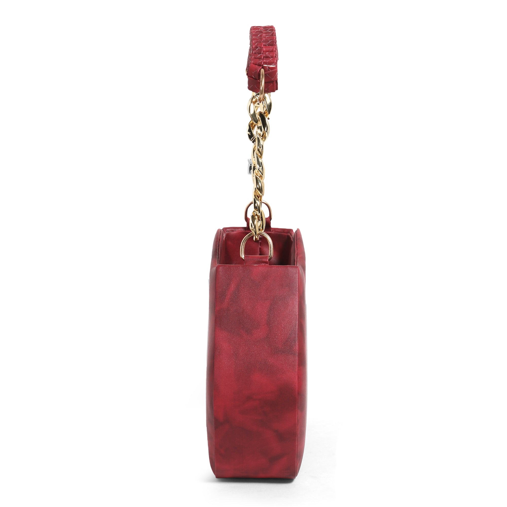 Maroon sling bag LV