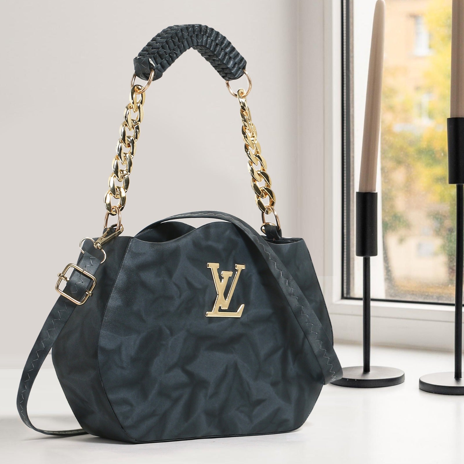 Black sling bag LV