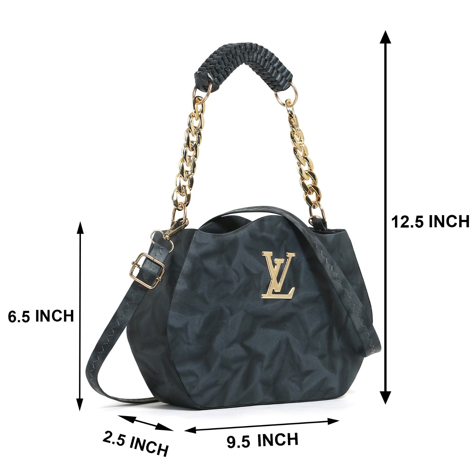 Black sling bag LV